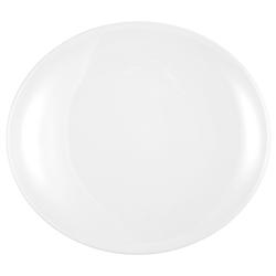 (2 pieces) SELTMANN WEIDEN | Oval Steak Plate – Porcelain - White - 340×301 mm - Meran Steak & More