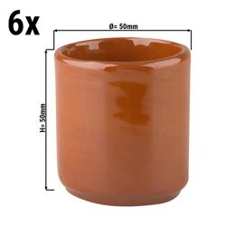(6 قطع) CLASSICO - علبة زبدة تاباس - 50 ml - بني