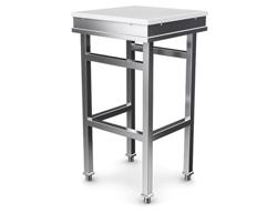 Mesa de talho com bloco em madeira de polietileno - 500x500mm - tampo 80mm