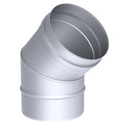 Tube d’angle – 45° fixe – en inox – Ø 200 mm