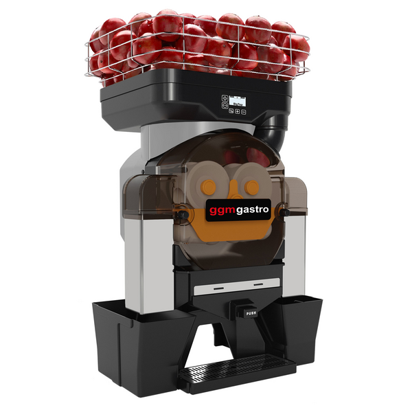 Elektrische citruspers - met Push & Juice knop & Automatische fruittoevoer - Zilver