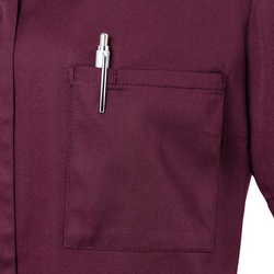 (6 st) Karlowsky - kortärmad damtunika Essential - aubergine - storlek: 34