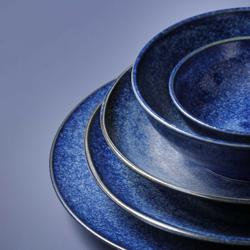 (5 pcs) KIRYU | Platter - flat - Porcelain - Ø275mm - Blue