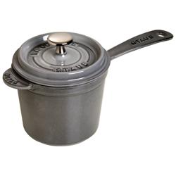 STAUB | Cast Iron Saucepan – Ø 14 cm - Graphite Grey - Grill Compatible