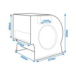 Ventilador radial 10000 m³ por hora - para caixas de ar
