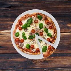 Pizzavágó - Ø 100 mm - recés - rozsdamentes acél - fekete