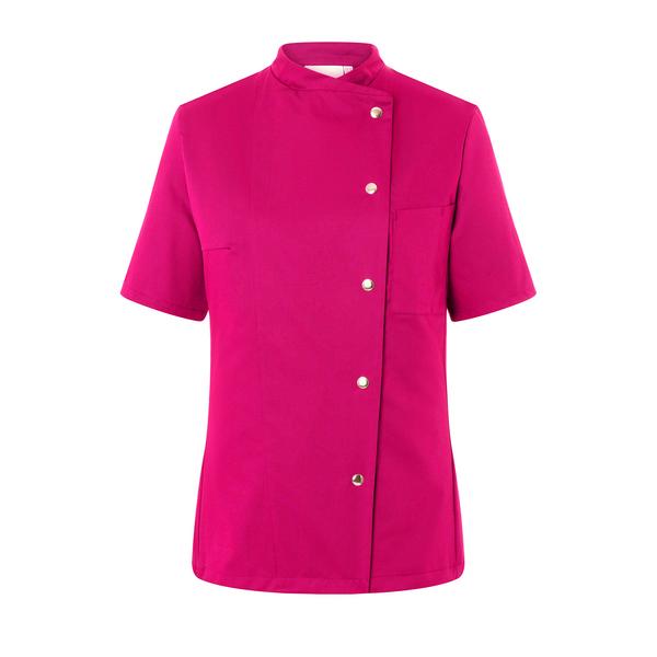 KARLOWSKY | Ladies Chef Jacket Greta – Pink - Size 34 - Short Sleeve - Press-Stud Fastening