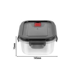 ZWILLING | GUSTO - Rechthoekige glazen pot - Transparant - 1,4 liter