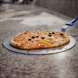 Bandeja de cuatro caras para pizza con ranuras - ⌀ 500mm