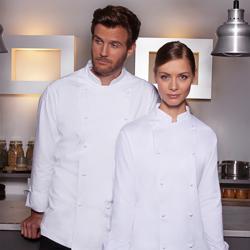 (6 st.) Karlowsky Kockjacka Basic - vit - Storlek: 2XL