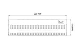 Okap do pieca do pizzy - stal nierdzewna - 990x1230x150mm - 10.4kg - do pieca do pizzy - kompatybilny z PDP66T & PDP66TTC-NB - silnik bez silnika