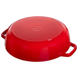STAUB | BRAISERS - Posuda za pečenje sa Chistera kapljičastom strukturom - 280 mm - Lijevano željezo - Crvena boja trešnje