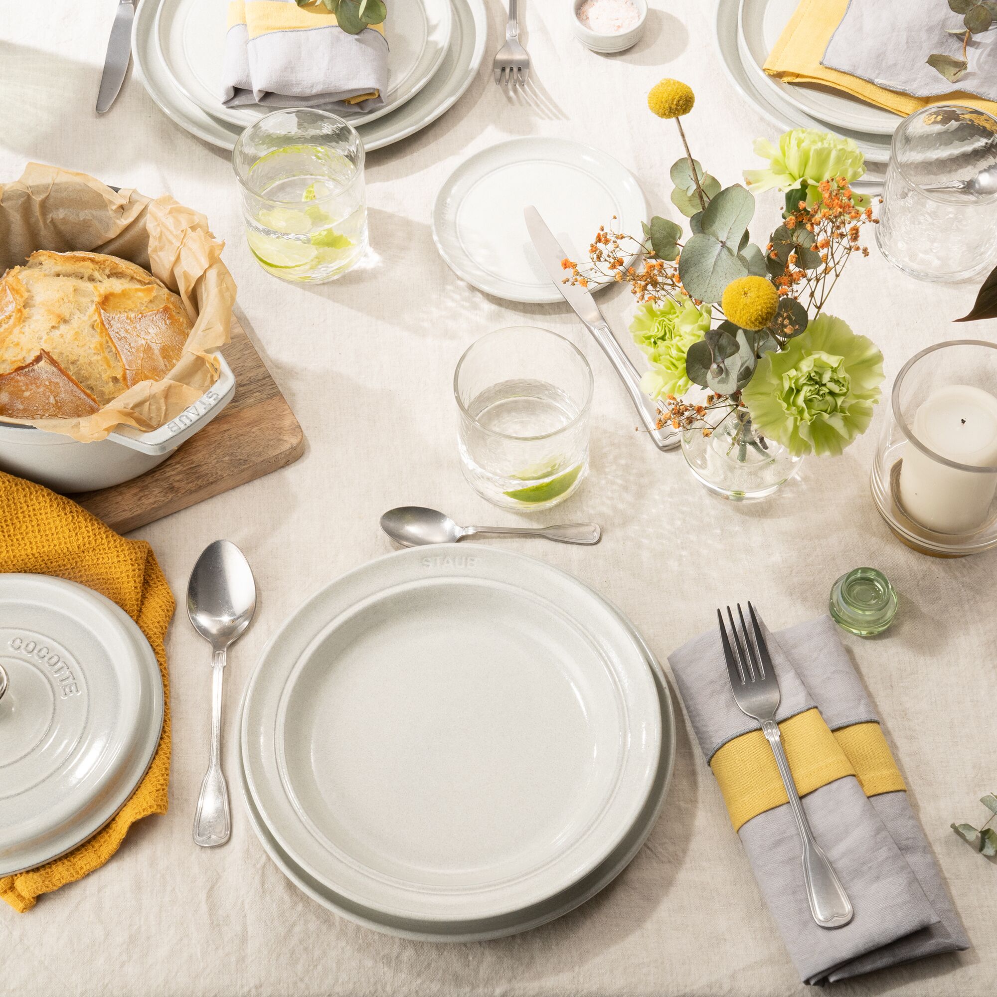 STAUB | DINING LINE - Assiette plate - Ø 150 mm - Céramique - Truffe blanche