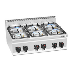 Plinski štednjak - 28,5 kW - 6 plamenika