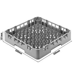 CAMBRO | CAMRACK® - Cestello per lavaggio piatti 1/1 – 9x9 scomparti – 500x500 mm – Grigio