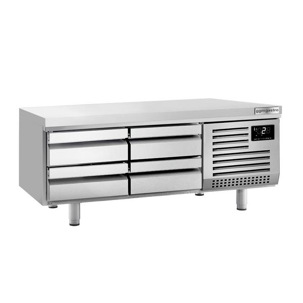 قاعدة مبردة PREMIUM PLUS - من -2 إلى +8 °C - 1600 mm - 225 L - 4 أدراج - 4x GN 1/1