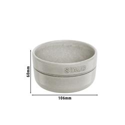 STAUB | Dining Line Ceramic Bowl – Ø 10 cm - White Truffle