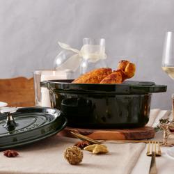 STAUB | LA COCOTTE - Kookpot - Ovaal - 290mm - Gietijzer - Basilicumgroen