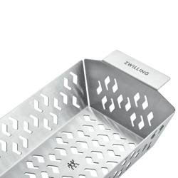 ZWILLING | BBQ Grill Basket S without Handle – Silver, Direct‑Flame Safe, Easy‑Clean, Robust