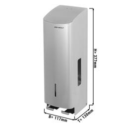 AIR-WOLF | Distributeur de papier toilette - pour 3 rouleaux ménagers - en inox