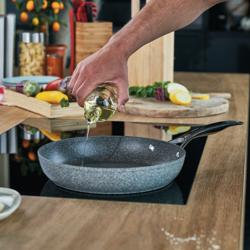 BALLARINI | Salina Non-Stick Frying Pan – Ø 28 cm - Aluminium - All Hobs & Oven-Safe - Anthracite
