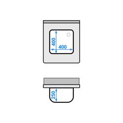 Тумба під мийку PREMIUM - 600x700 мм - з 1 чашею 