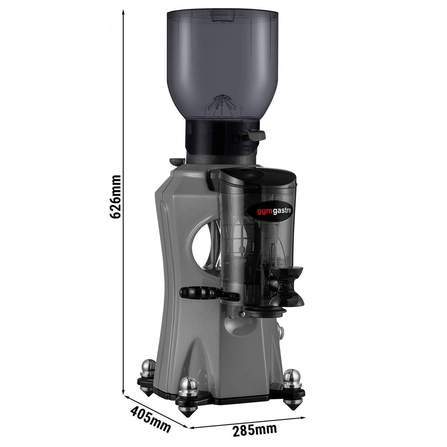 Moulin à café – 2 kg – 45 dB – Avec doseur – Gris