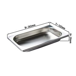 Recipiente GN 1/4 - profundidade 20 mm