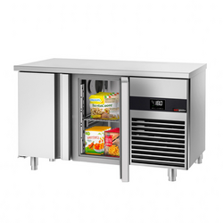 Vrieswerkbank PREMIUM - 1400x700mm - met 2 deuren - incl. snijplank rood