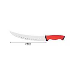 Cuțit de măcelar / bucătar - lama 210mm - curbat și cu scobituri