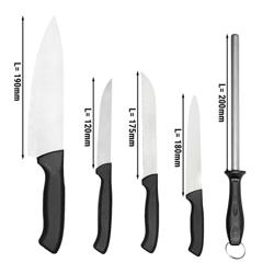 Rulo çantalı bıçak seti - 5 parça