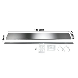 Roestvrijstalen basis - Lengte: 1400mm