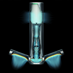 (2 шт.) DYSON | AIRBLADE 9kJ - Сушарка для рук із сенсорним датчиком та HEPA-фільтром - Матова нержавіюча сталь