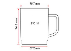 (50 stuks) Polycarbonaat thee / koffiekop, Helder - 200 ml