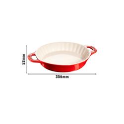 STAUB | CERAMIQUE - Moule à gâteaux - Ø 280mm - Céramique - Rouge cerise	