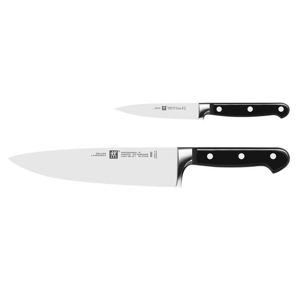 (2‑Piece) ZWILLING | Professional S Knife Set – 10 cm Paring & 20 cm Chef - FRIODUR Blades - Made in Germany