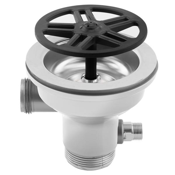 Rince-verres à encastrer pour évier – compatible éviers avec trop-plein - Raccord 3/8"