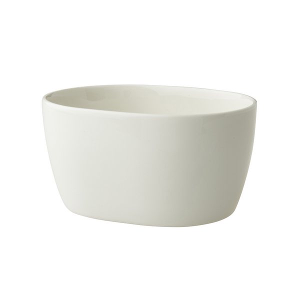 (1 db) LUX - Ovális tál Maastricht - 10 cl - 13 x 10 cm - Elefántcsont színben