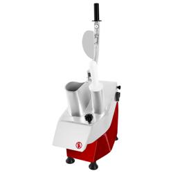 Coupe-légumes électrique - 550W - Rouge - livré avec 5 disques éminceurs/râpeurs