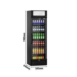 Frigo per bibite - 347 litri - con 1 porta in vetro e display pubblicitario