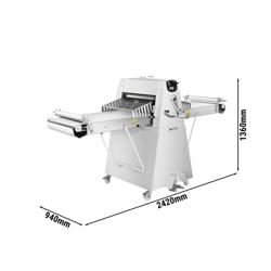 Façonneuse de boulangerie - Sur piétement - Convoyeur 2000mm - 500W - Acier inoxydable