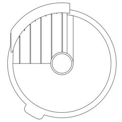 (2 szt.) Tarcza do frytek - frytki - 200x200x60mm - w zestawie tarcza i nóż do frytek - kompatybilny z Szatkownica do warzyw GSE300 & GSE400