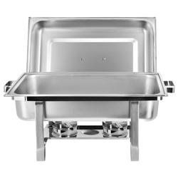(2 pieces) Chafing Dish - GN 1/1 - with lid & stainless steel legs
