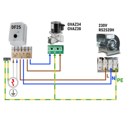 GM 3/8-VML- شیر مغناطیسی گاز