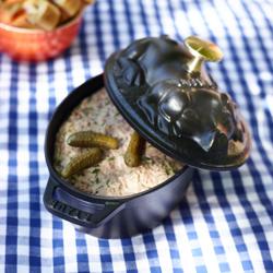 STAUB | LA COCOTTE - Кокотниця - Кришка у формі поросяти - Овальна - 170 мм - Чавунна - Чорна