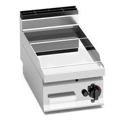 Gas Bratplatte - 6,9 kW - Glatt - mit glänzendem Finish