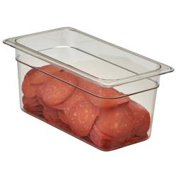(6 kpl) CAMBRO | CAMWEAR® - Polykarbonaatti GN-säiliö 1/3 - Kirkas - Syvyys 150 mm	