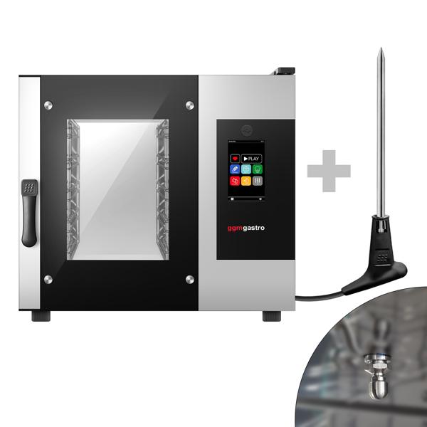 Elettrico - Forno combinato a vapore - Touch screen - 7" display TFT touch - 5x GN 1/1 - incl. Sonda al cuore