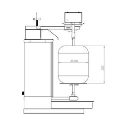 Gas Gyros-/ Dönergrill - 1 Brenner - max. 5 kg - inkl. 2 Flügeltüren