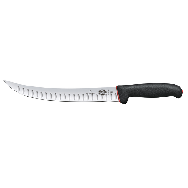 VICTORINOX | FIBROX DUAL GRIP - Cuchillo carnicero con filo festoneado - Hoja: 250mm